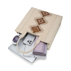 Wrangler Aztec Embroidered Crossbody Tote Bag