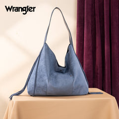 Wrangler Fringe Floral Tooled Hobo Bag