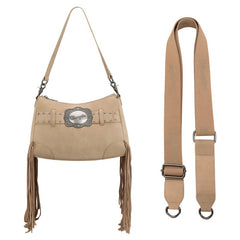Wrangler Fringe Buckle Crossbody Hobo Bag