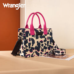 Wrangler All-over Leopard Print Tote Bag