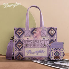 Wrangler Aztec Concealed Carry Canvas Tote