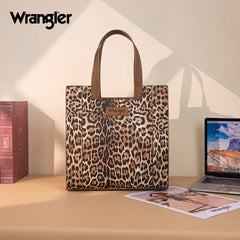 Wrangler Western All-over Leopard Print Tote Bag