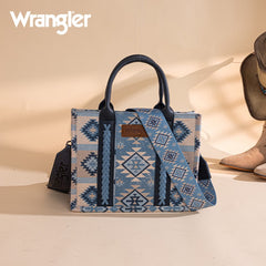 Wrangler Aztec Pattern Dual Sided Print Tote Bag