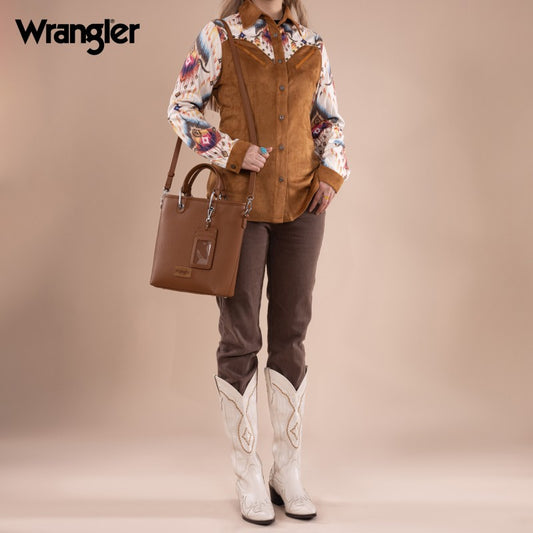 Wrangler Top Handle Tote Bag Detachable Key Ring Card Holder