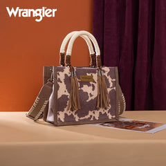 Wrangler CowPrint Rope Handle Tote Bag
