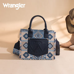Wrangler Aztec Pattern Dual Sided Print Tote Bag