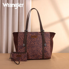 Wrangler Vintage Floral Printed Large Tote Bag
