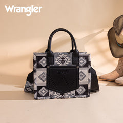 Wrangler Aztec Pattern Dual Sided Print Tote Bag