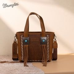 Wrangler Tooled Fringe Concealed Carry Purse