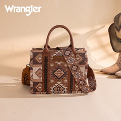 Wrangler Aztec Pattern Dual Sided Print Tote Bag