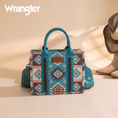 Wrangler Aztec Pattern Dual Sided Print Tote Bag