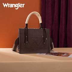 Wrangler CowPrint Rope Handle Tote Bag