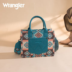 Wrangler Aztec Pattern Dual Sided Print Tote Bag
