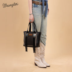 Wrangler Tooled Fringe Concealed Carry Purse