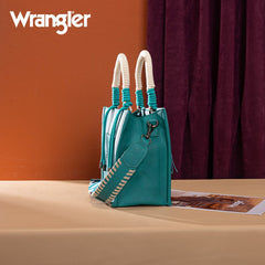 Wrangler CowPrint Rope Handle Tote Bag