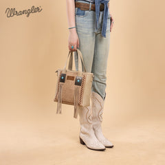 Wrangler Tooled Fringe Concealed Carry Purse