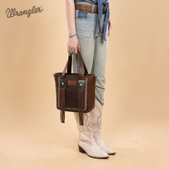 Wrangler Tooled Fringe Concealed Carry Purse