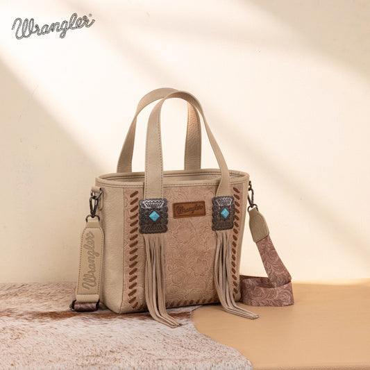 Wrangler Tooled Fringe Concealed Carry Purse