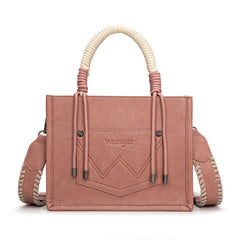 Wrangler CowPrint Rope Handle Tote Bag