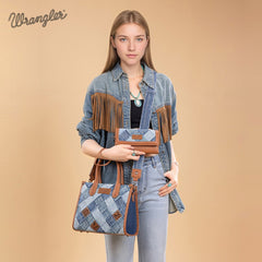Wrangler Woven Denim Concealed Carry Tote Set