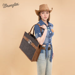 Wrangler Buckle Concealed Carry Large Tote