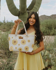 Wrangler Sunflower Print Tote Bag