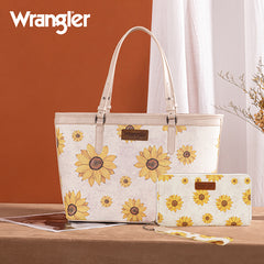 Wrangler Sunflower Print Tote Bag
