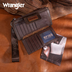 Wrangler Floral Tooled Card Wallet