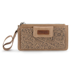 Wrangler Floral Tooled Card Wallet
