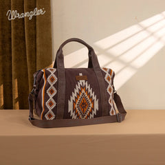 Wrangler Aztec Knitted Duffle Bag