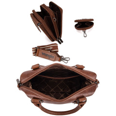 Wrangler Buckle Collection Barrel Satchel Doctor Bag Set