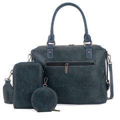 Wrangler Buckle Collection Barrel Satchel Doctor Bag Set