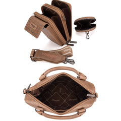 Wrangler Buckle Collection Barrel Satchel Doctor Bag Set