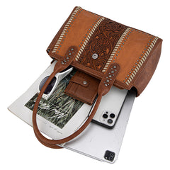 Montana West Tooled Concho Concealed Carry Tote