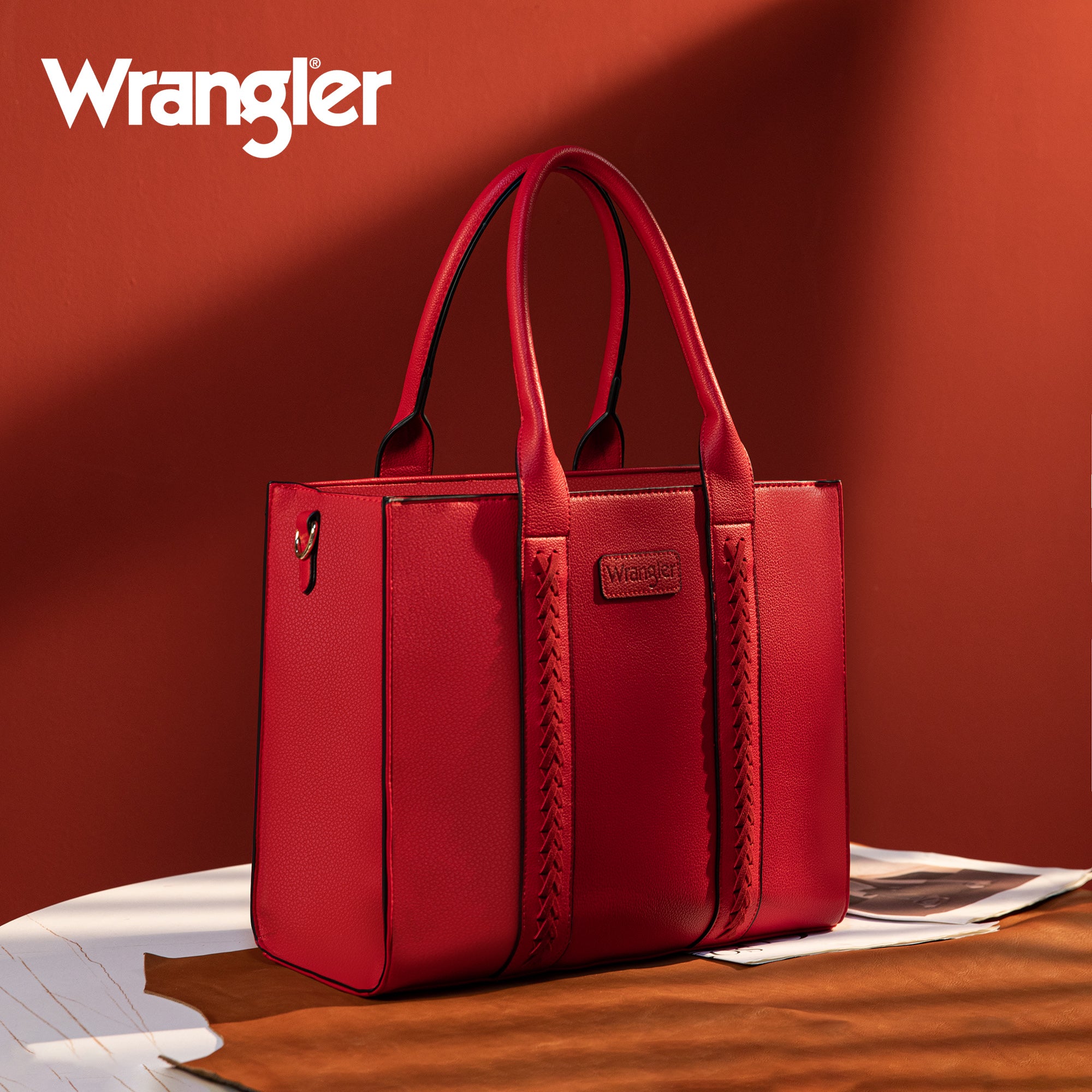 Wrangler Tote Bag for Women Zipper Shoulder Handbag - Cowgirl Wear