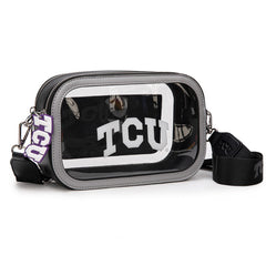 Texas Christian University Horned Frogs Clear Crossbody Bag