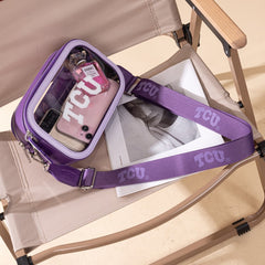 Texas Christian University Horned Frogs Clear Crossbody Bag