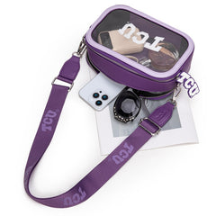 Texas Christian University Horned Frogs Clear Crossbody Bag