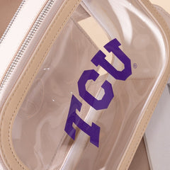 Texas Christian University Horned Frogs Clear Crossbody Bag