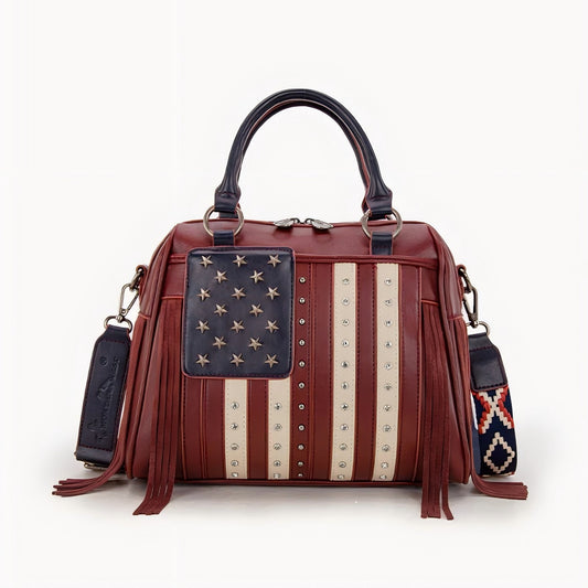 Montana West Liberty Doctor 3-Way Bag – Limited Edition Patriotic Fringe Handbag