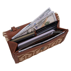 Wrangler All-Over Aztec Print Convertible Wallet