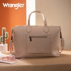 Wrangler Sherpa Aztec Canvas Duffle Bag