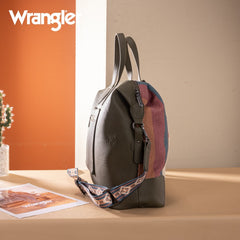 Wrangler Sherpa Aztec Canvas Duffle Bag