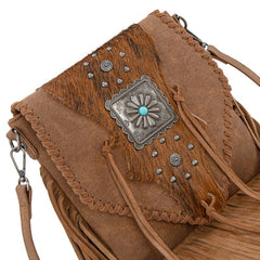 Trinity Ranch Fringe Hair-On Cowhide Crossbody