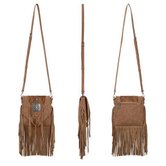 Trinity Ranch Fringe Hair-On Cowhide Crossbody