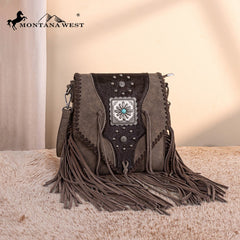 Trinity Ranch Fringe Hair-On Cowhide Crossbody