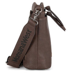 Montana West Double Compartments Crossbody Purse