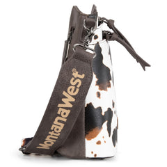 Montana West Double Compartments Crossbody Purse