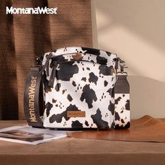 Montana West Double Compartments Crossbody Purse