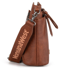 Montana West Double Compartments Crossbody Purse